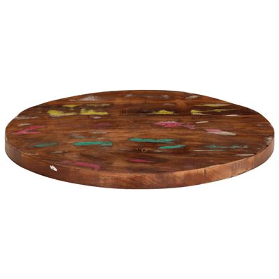 vidaXL Table Top Ø 60x2.5 cm Round Solid Wood Reclaimed