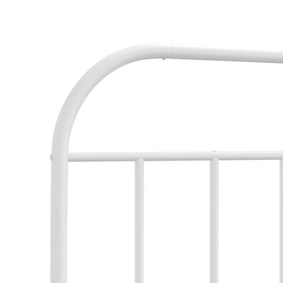 vidaXL Metal Headboard White 193 cm