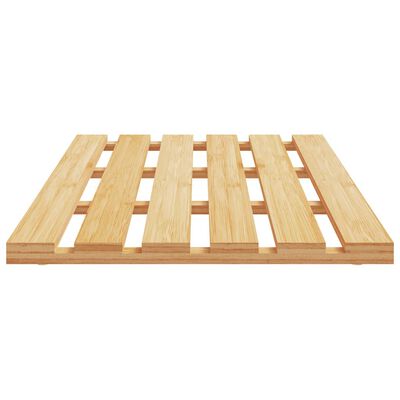 vidaXL Bamboo Bath Mat 54x36 cm