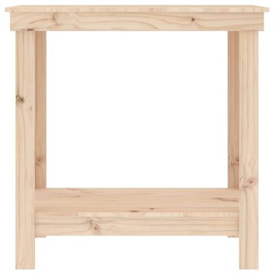 vidaXL Work Bench 80x50x80 cm Solid Wood Pine