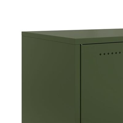 vidaXL TV Cabinet Olive Green 68x39x43.5 cm Steel