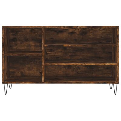 vidaXL Shoe Cabinet Smoked Oak 102x36x60 cm Engineered Wood