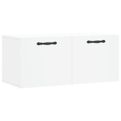 vidaXL Wall Cabinet White 80x36.5x35 cm Engineered Wood