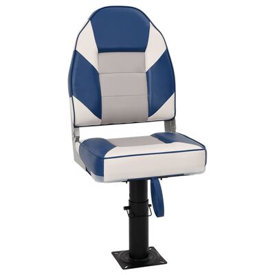 vidaXL Boat Seat with Pedestal Height Adjustable 360° Rotatable