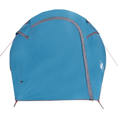 vidaXL Camping Tent Tunnel 2-Person Blue Waterproof