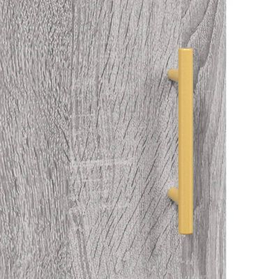 vidaXL Highboard Grey Sonoma 34.5x34x180 cm Engineered Wood