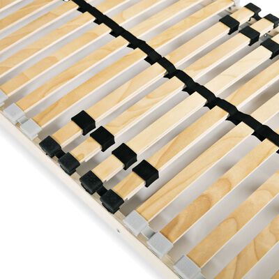 vidaXL Slatted Bed Base without Mattress with 28 Slats 7 Zones 80x200 cm