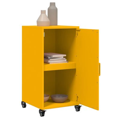 vidaXL Sideboard Mustard Yellow 36x39x72 cm Steel