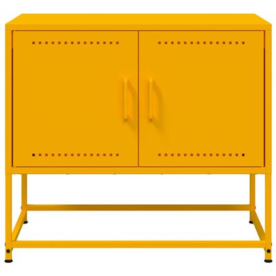 vidaXL TV Cabinet Mustard Yellow 68.5x39x60.5 cm Steel