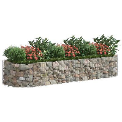 vidaXL Gabion Raised Bed Galvanised Iron 300x100x50 cm