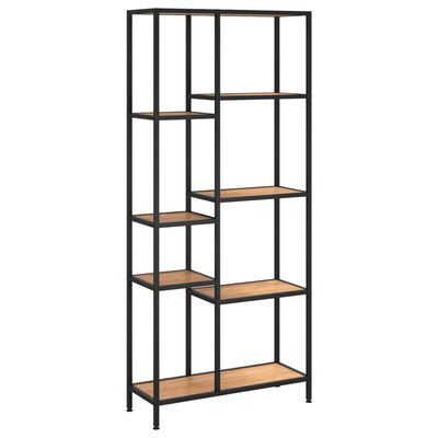 vidaXL Book Shelf 80x30x180 cm Steel and Engineered Wood