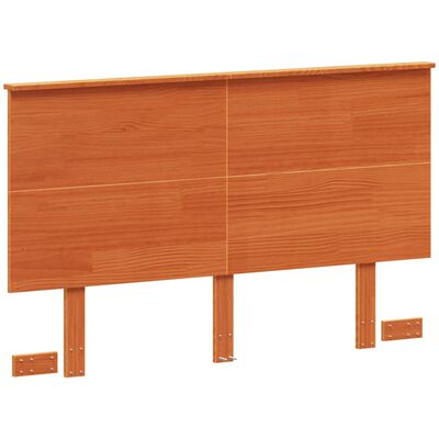 vidaXL Headboard Wax Brown 135 cm Solid Wood Pine