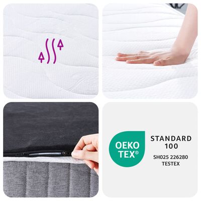 vidaXL Pocket Spring Mattress Medium 90x200 cm