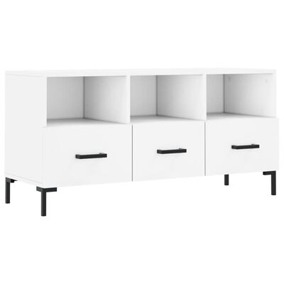 vidaXL TV Cabinet White 102x36x50 cm Engineered Wood