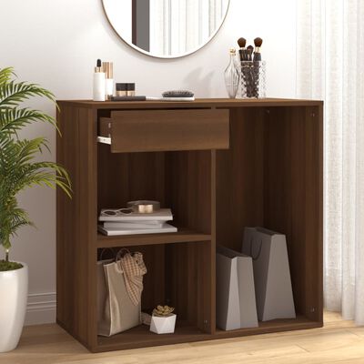 vidaXL Cosmetic Cabinet Brown Oak 80x40x75 cm Engineered Wood