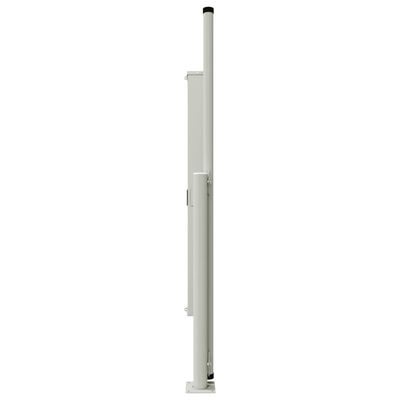 vidaXL Retractable Side Awning Cream 140x1200 cm