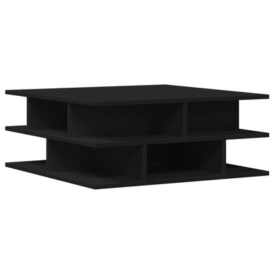 vidaXL Coffee Table Black 70x70x29 cm Engineered Wood