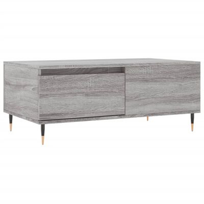 vidaXL Coffee Table Grey Sonoma 90x50x36.5 cm Engineered Wood