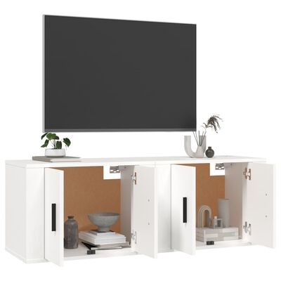 vidaXL Wall-mounted TV Cabinets 2 pcs White 57x34.5x40 cm