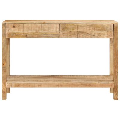 vidaXL Console Table with 2 Drawers 110x35x75 cm Solid Wood Mango