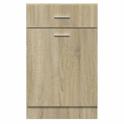 vidaXL Drawer Bottom Cabinet Sonoma Oak 50x46x81.5 cm Engineered Wood