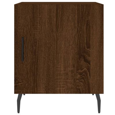 vidaXL Bedside Cabinets 2 pcs Brown Oak 40x40x50 cm Engineered Wood