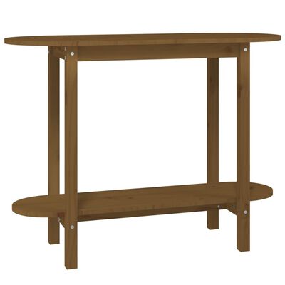 vidaXL Console Table Honey Brown 110x40x80 cm Solid Wood Pine