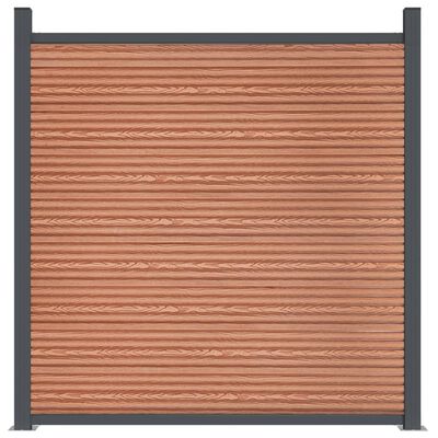 vidaXL Fence Panel WPC Brown 173x186 cm