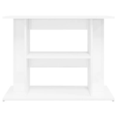 vidaXL Aquarium Stand High Gloss White 80x35x60 cm Engineered Wood