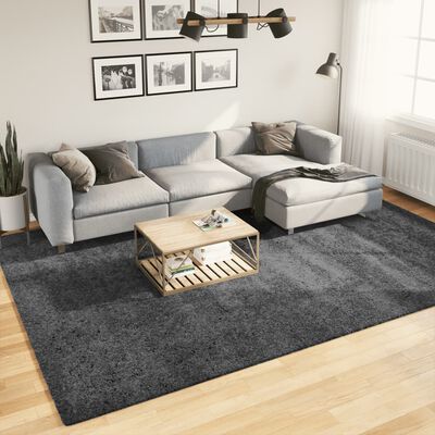 vidaXL Rug OVIEDO Short Pile Anthracite 240x340 cm