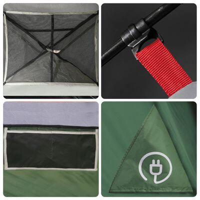 vidaXL Family Tent Dome 6-Person Green Waterproof