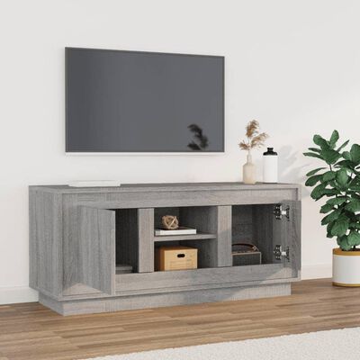 vidaXL TV Cabinet Grey Sonoma 102x35x45 cm Engineered Wood