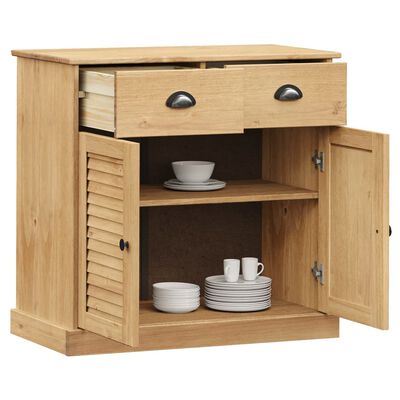 vidaXL Sideboard with Drawers VIGO 78x40x75 cm Solid Wood Pine