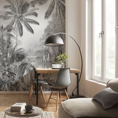 Komar Photo Mural Lac Tropical Black & White 200x270 cm