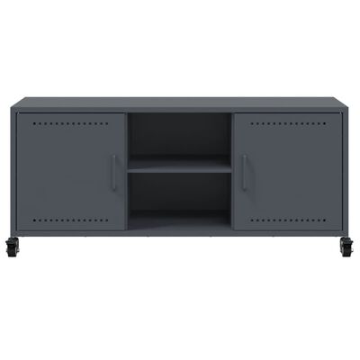 vidaXL TV Cabinet Anthracite 100.5x39x43.5 cm Steel