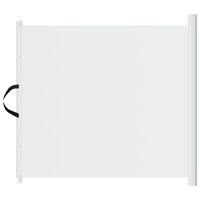 vidaXL Retractable Pet Gate White 117.5x125 cm