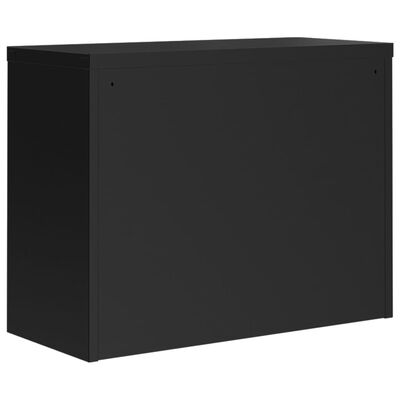 vidaXL File Cabinet Black 90x40x70 cm Steel