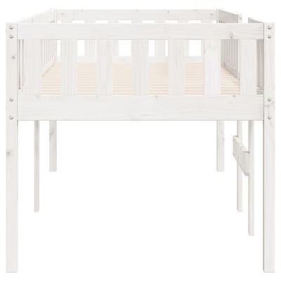 vidaXL Children's Bed without Mattress White 75x190 cm Solid Wood Pine