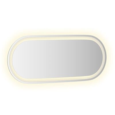 vidaXL LED Bathroom Mirror 90x40 cm Oval