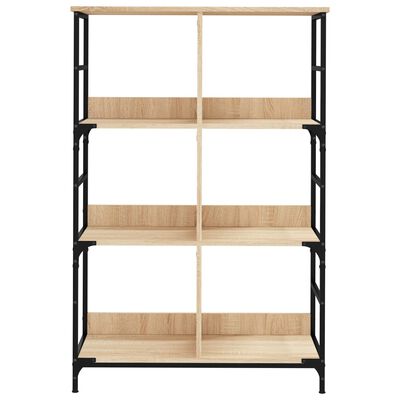 vidaXL Bookshelf Sonoma Oak 78.5x33x117.5 cm Engineered Wood