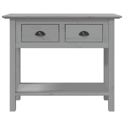 vidaXL Console Table BODO Grey 90x34.5x73 cm Solid Wood Pine