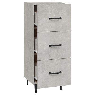 vidaXL Sideboard Concrete Grey 34.5x34x90 cm Engineered Wood