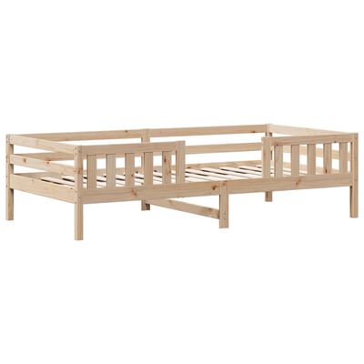 vidaXL Bed Frame 100x200 cm Solid Wood Pine