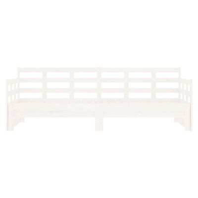 vidaXL Pull-out Day Bed without Mattress White 2x(90x200) cm