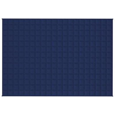 vidaXL Weighted Blanket Blue 137x200 cm Single 10 kg Fabric