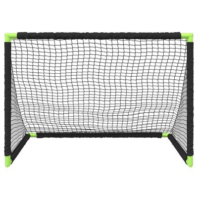 vidaXL Kids' Football Goal Foldable Black 90x64x64 cm