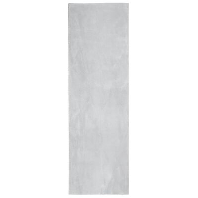 vidaXL Rug HUARTE Short Pile Soft and Washable Grey 80x250 cm