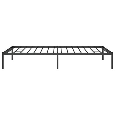 vidaXL Metal Bed Frame without Mattress Black 100x200 cm