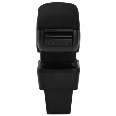 vidaXL Car Armrest Black 13x34x(33-46) cm ABS