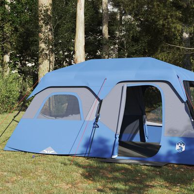 vidaXL Family Tent 9-Person Blue Quick Release Waterproof